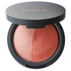 Inika Baked Blush Duo. Burnt Peach. Insideout by Sam